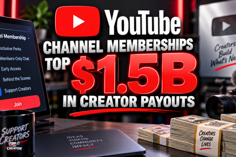 YouTube Channel Memberships Top $1.5B in Creator Payouts