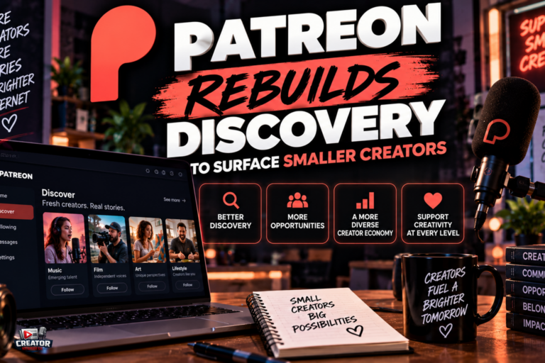 Patreon Rebuilds Discovery to Surface Smaller Creators