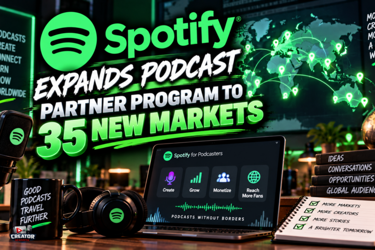 Spotify Expands Podcast Partner Program to 35 New Markets