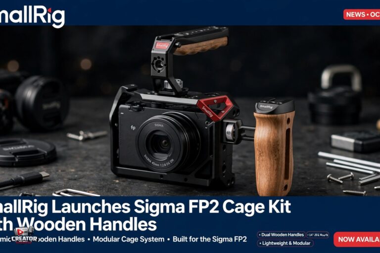 SmallRig Launches Sigma FP2 Cage Kit with Wooden Handles